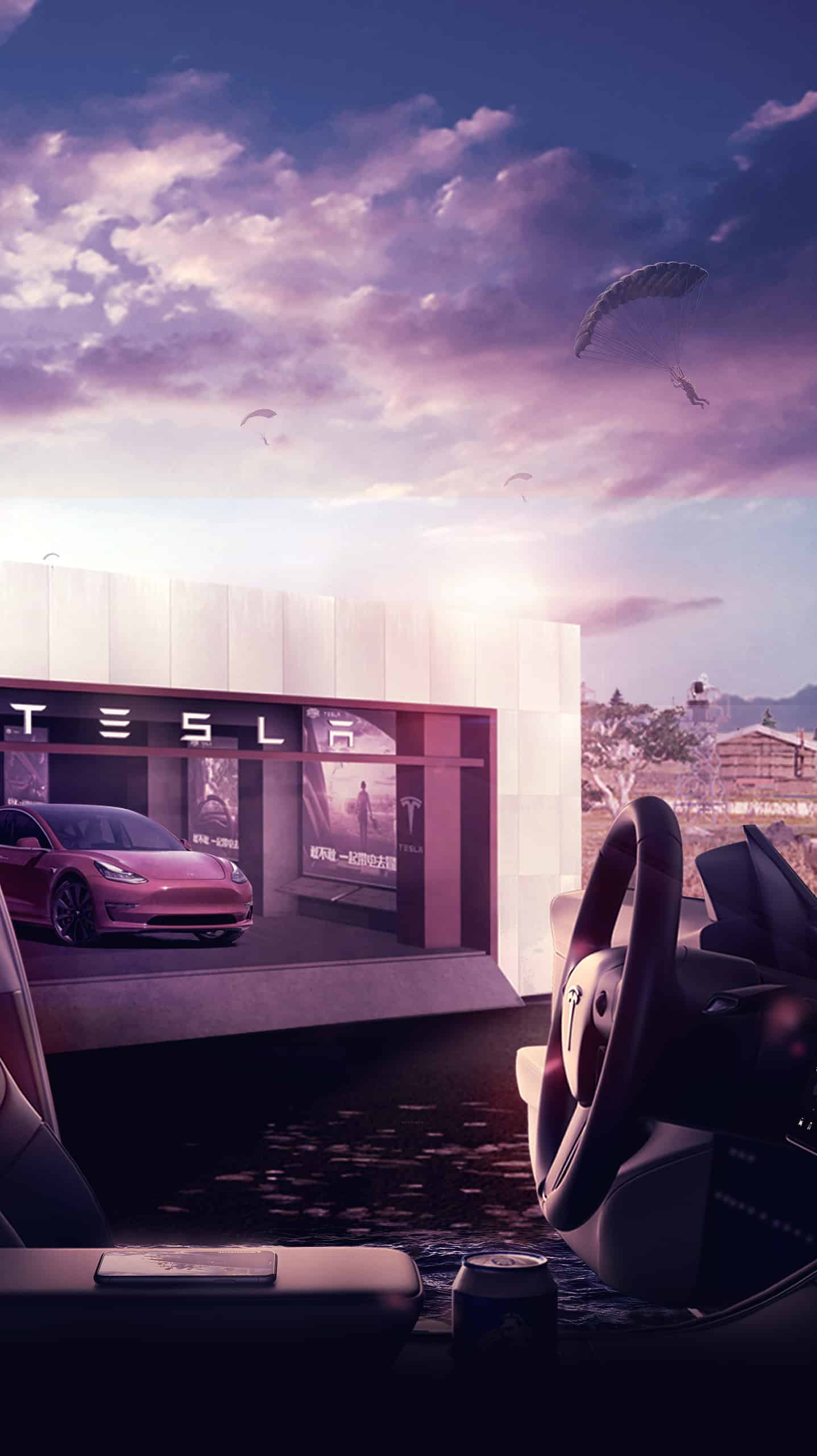 Tesla backgrounds deals