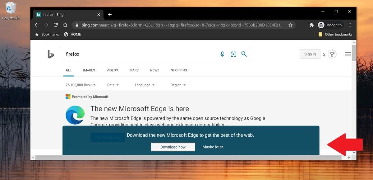 Microsoft Edge has a new poll that pops up when you download Google Chrome