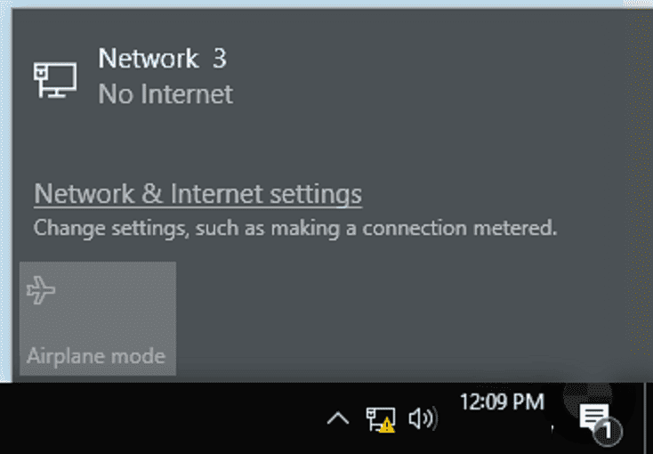 New bug on Windows 10 2004  false reports “No Internet” connection