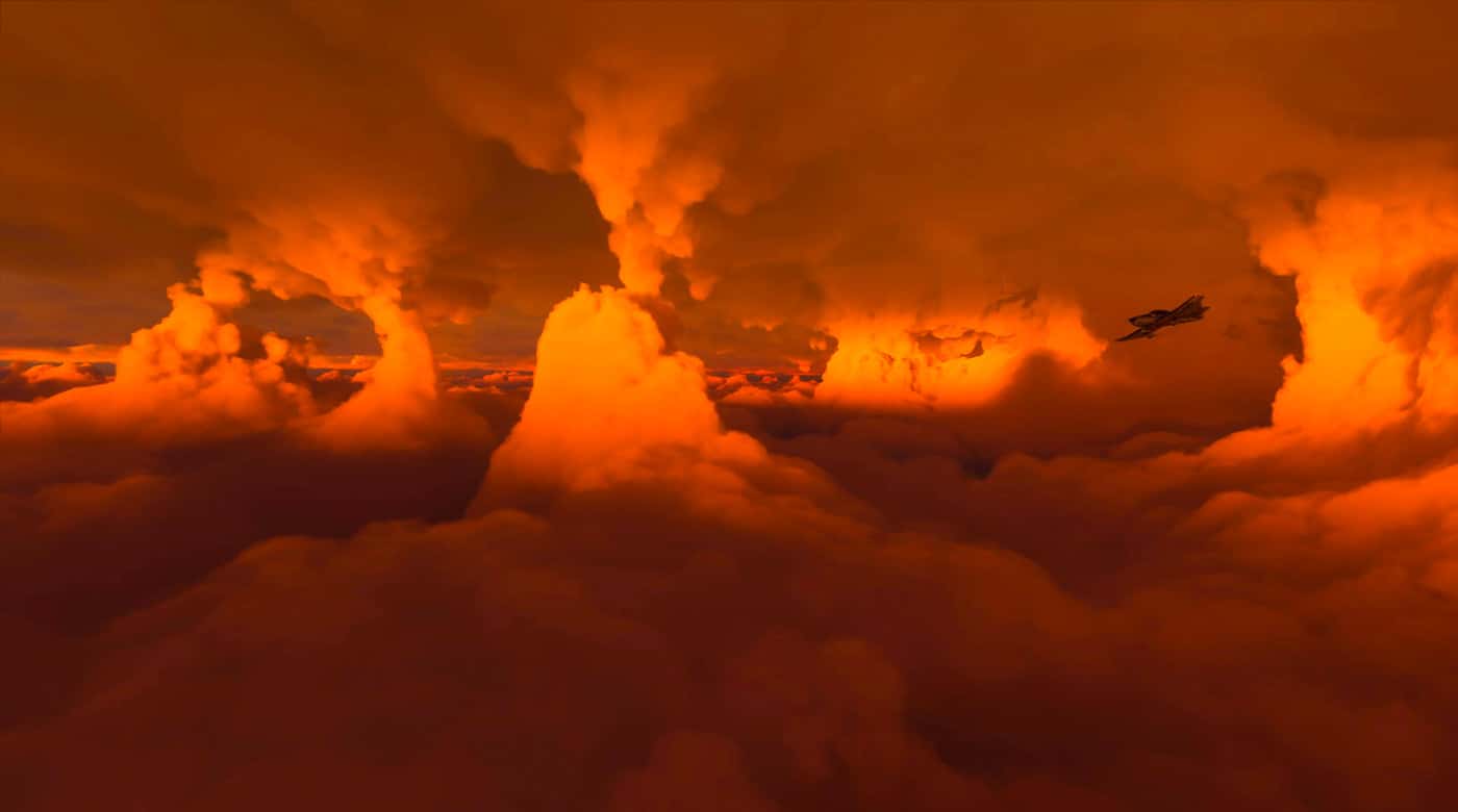 Cientos de jugadores de Flight Sim volaron hacia el huracán Laura gracias a la simulación meteorológica en vivo