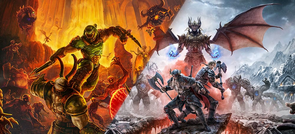 Doom Eternal Elder Scrolls Online pro Xbox Series X PlayStation 5 nové generace