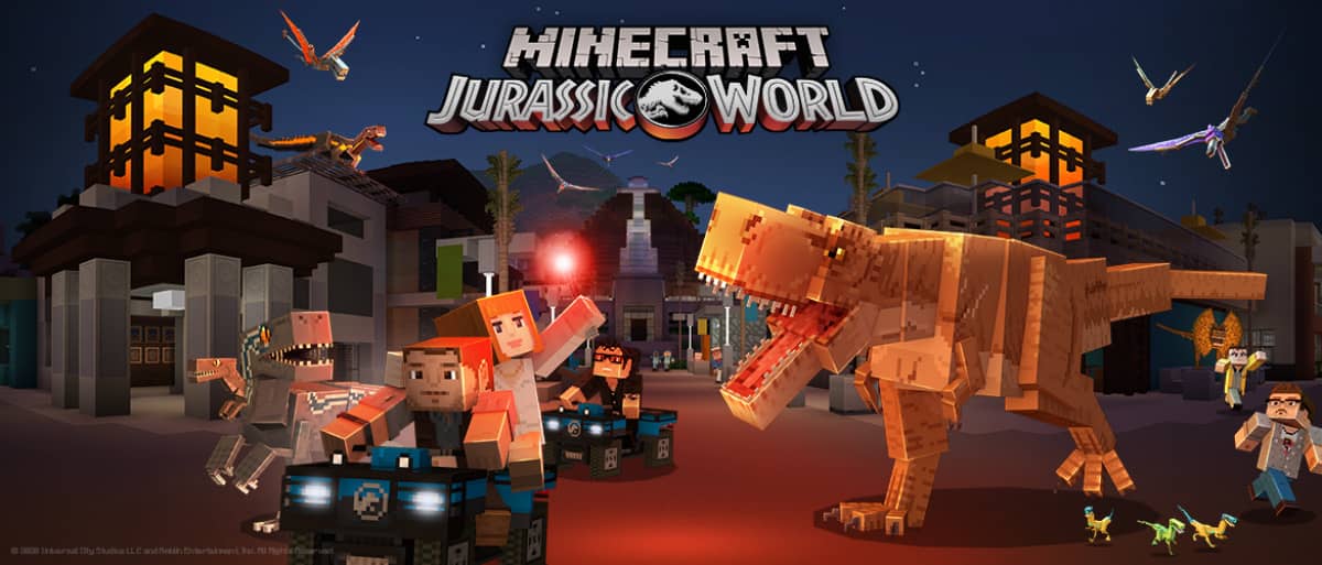 Minecraft Jurassic World DLC bringt heute Fahrzeuge, Dinosaurier und mehr