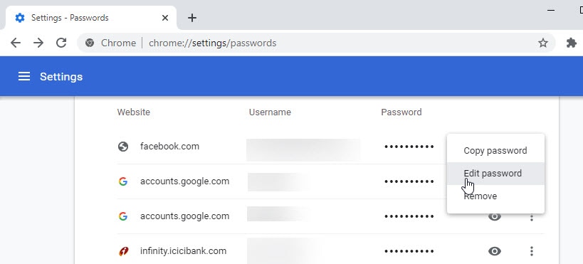 Big news! Google Chrome will now let you edit your saved passwords