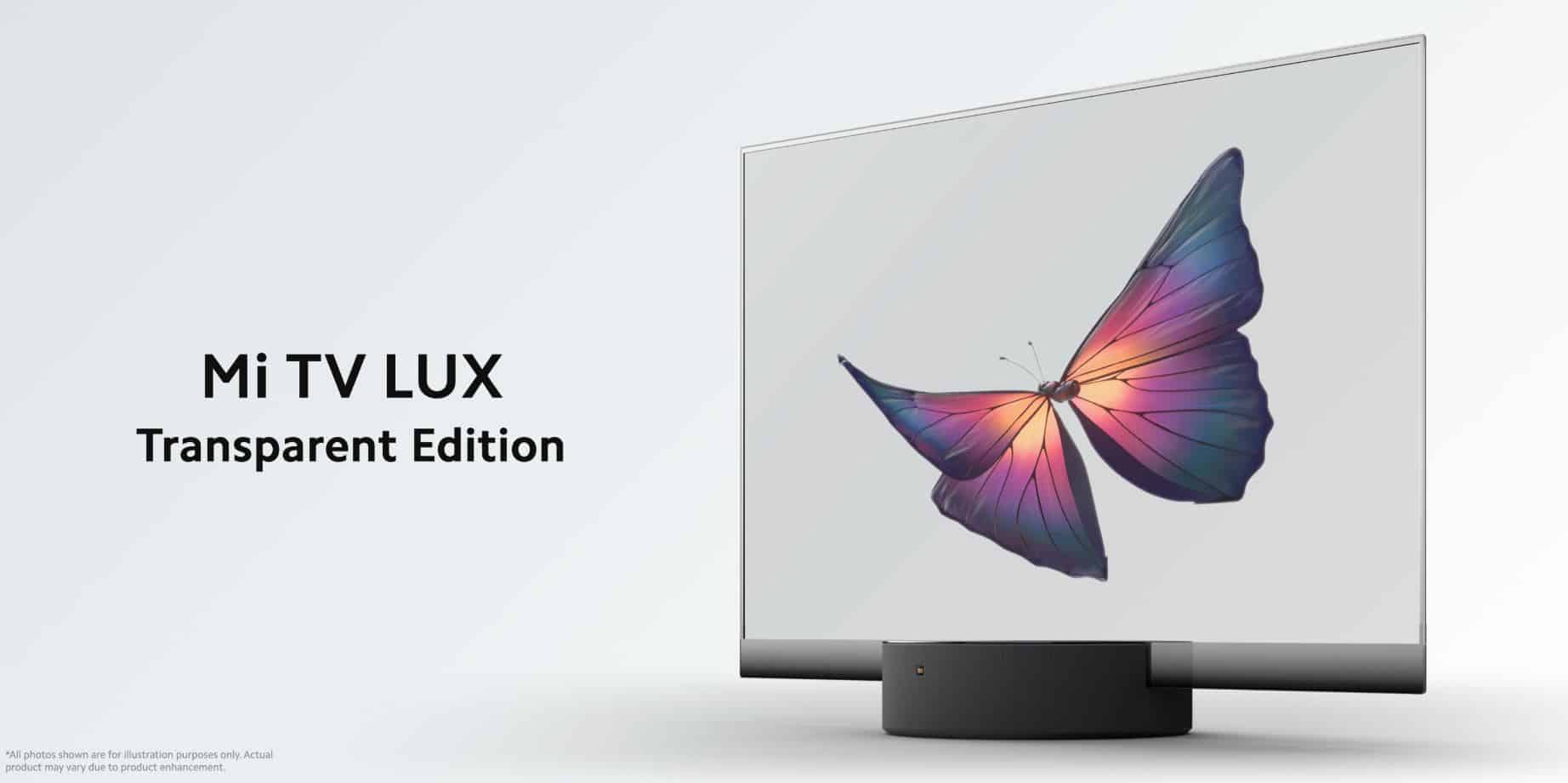 Xiaomi announces new Mi TV LUX with 55-inch transparent OLED display and 120Hz refresh rate