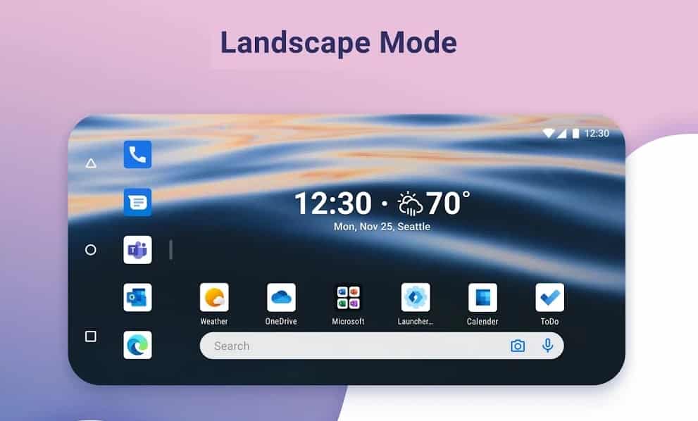 Microsoft Launcher v6.2 with Landscape Mode now available to all