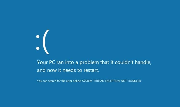 Windows-10-Системный поток-BSOD