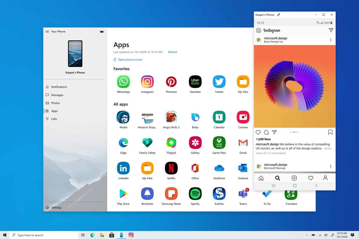 Microsoft Your Phone app now allows you to run multiple Android apps simultaneously