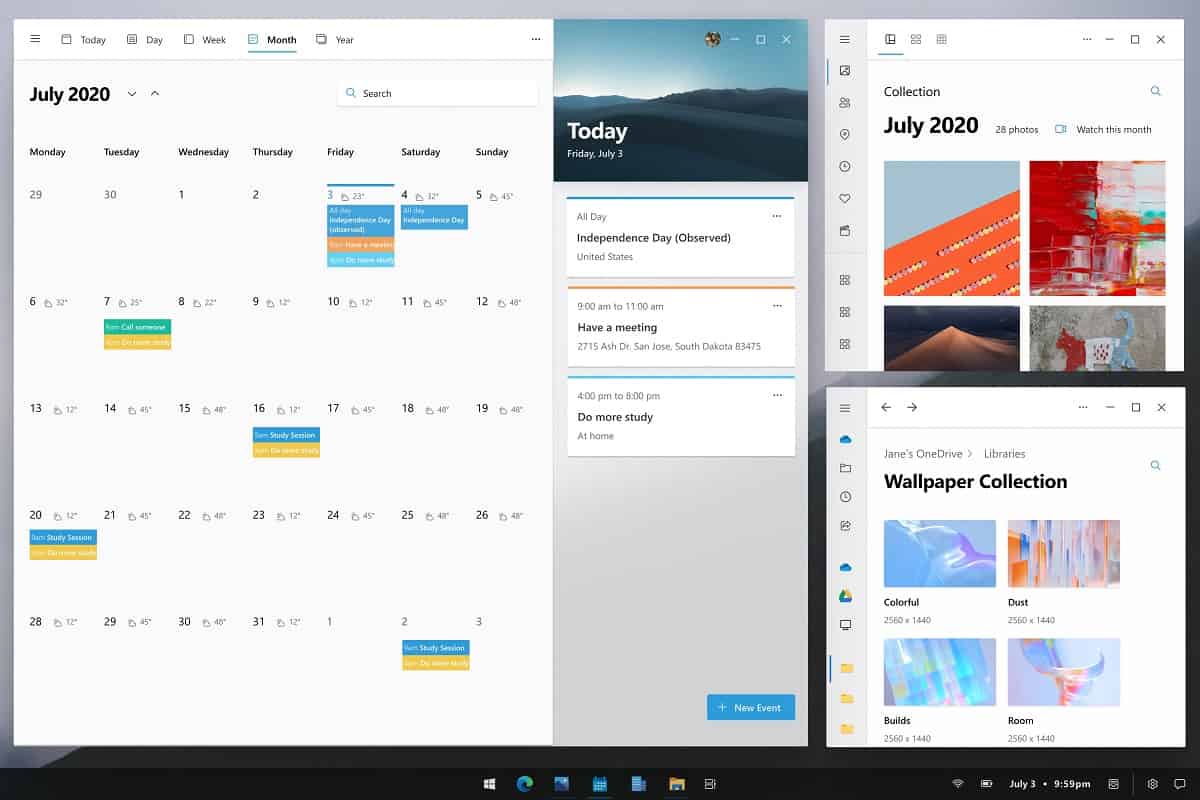 Concept : Et si Microsoft apportait la fonctionnalité App Group de Surface Duo à Windows 10