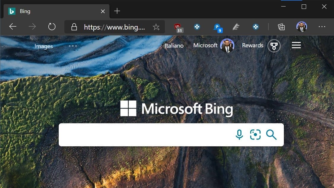 Microsoftは新しいA / Bテストを行っています 'あなたの顔に' MicrosoftBingブランディング