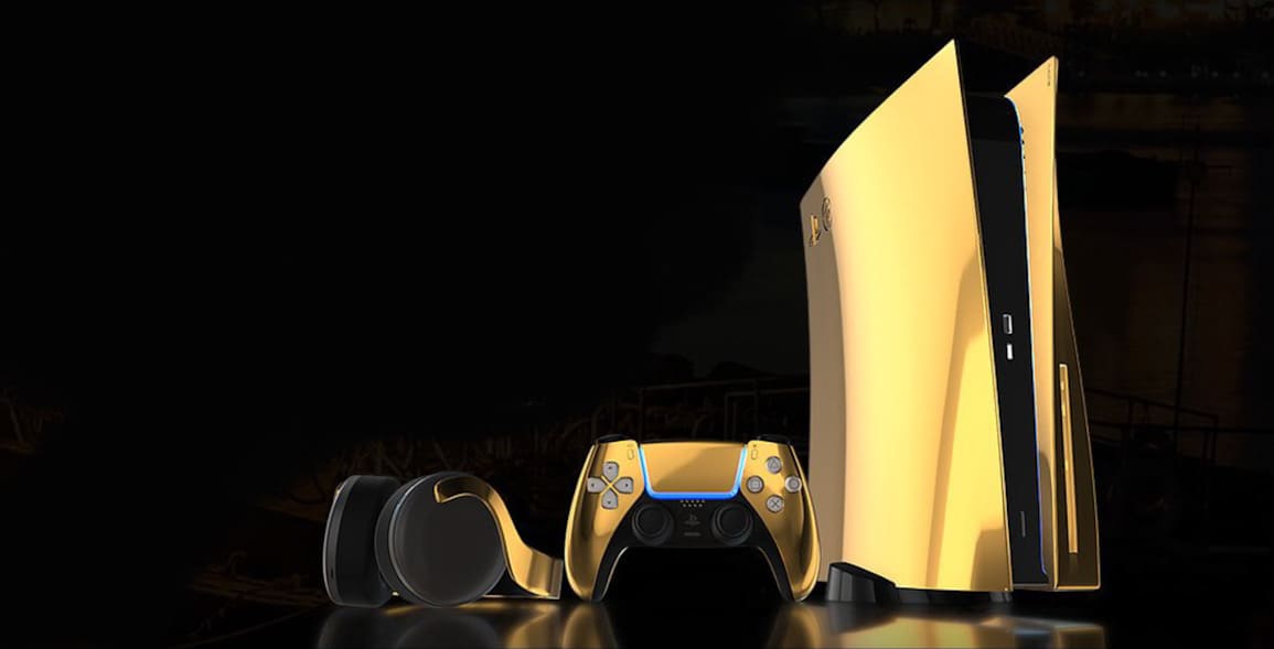 24K gold PS5 preorder starts Thursday at £8099, £7999 for discless