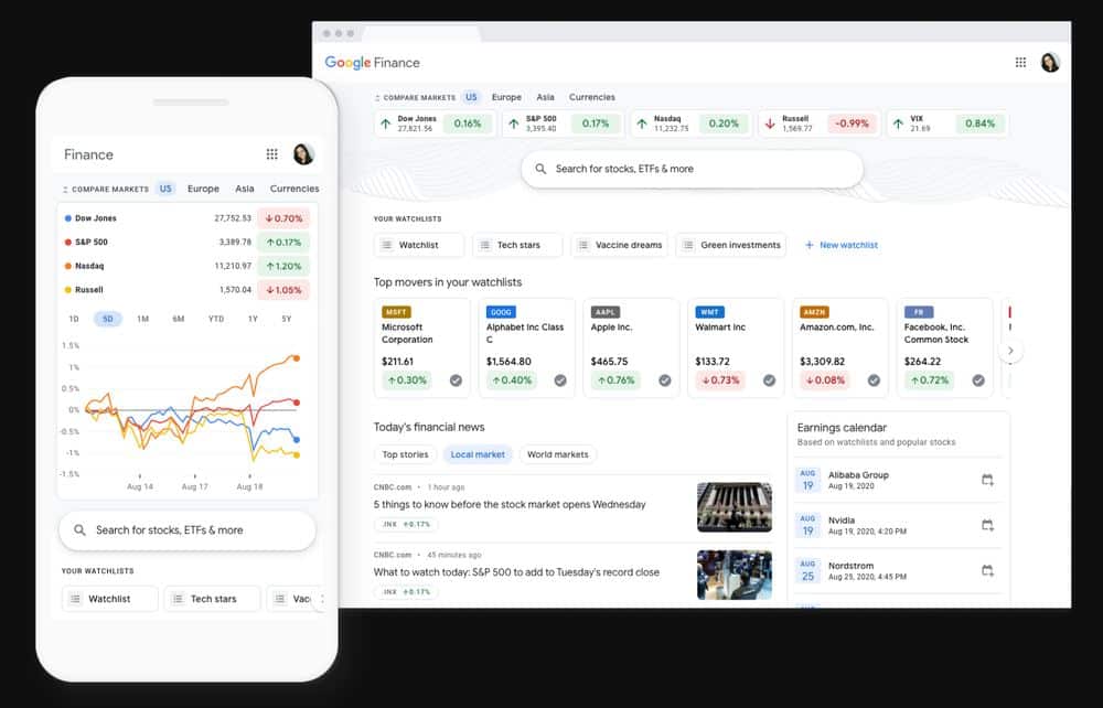 Google announces redesigned Google Finance for both desktop and mobile