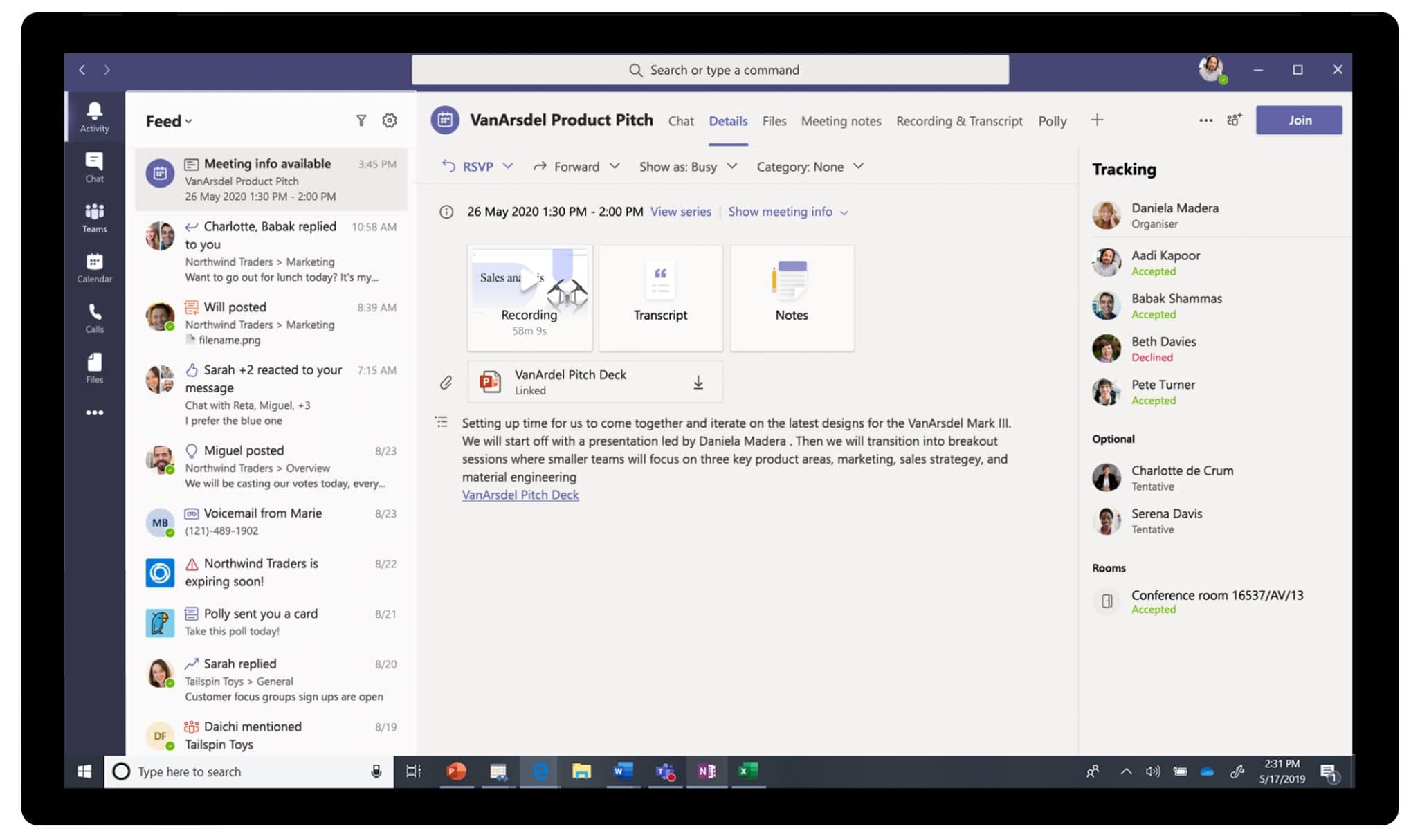 Microsoft Teams Meeting Recap