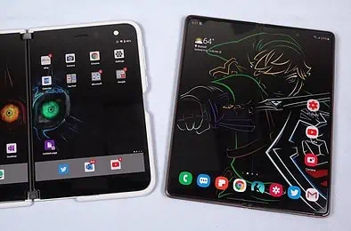 surface duo vs samsung galaxy z fold 2 review