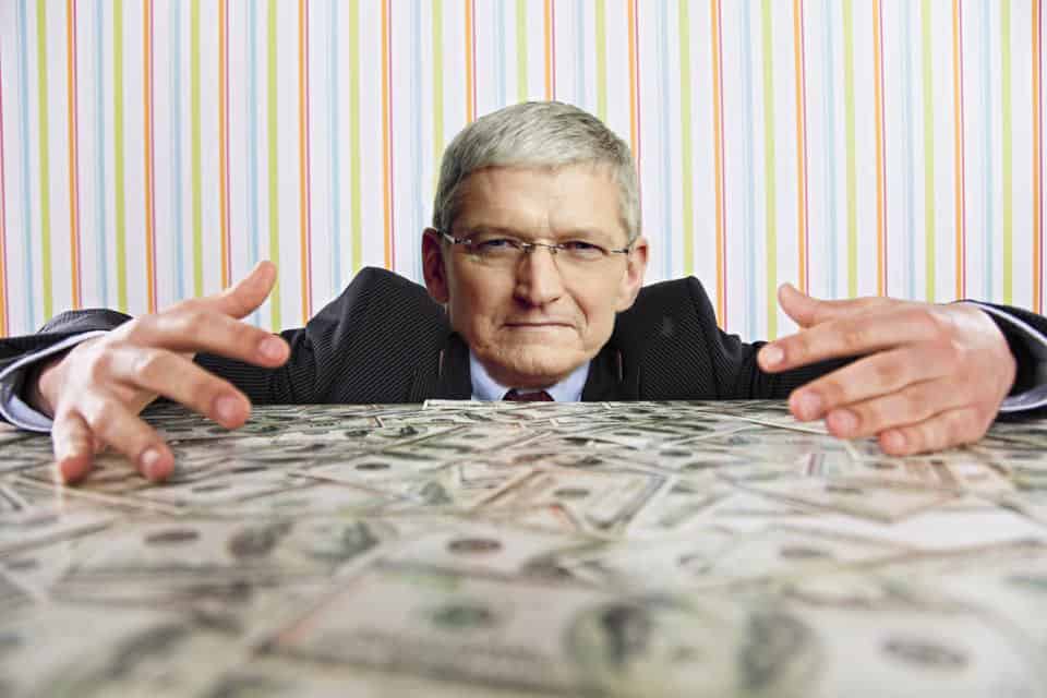 tim cook eple penger