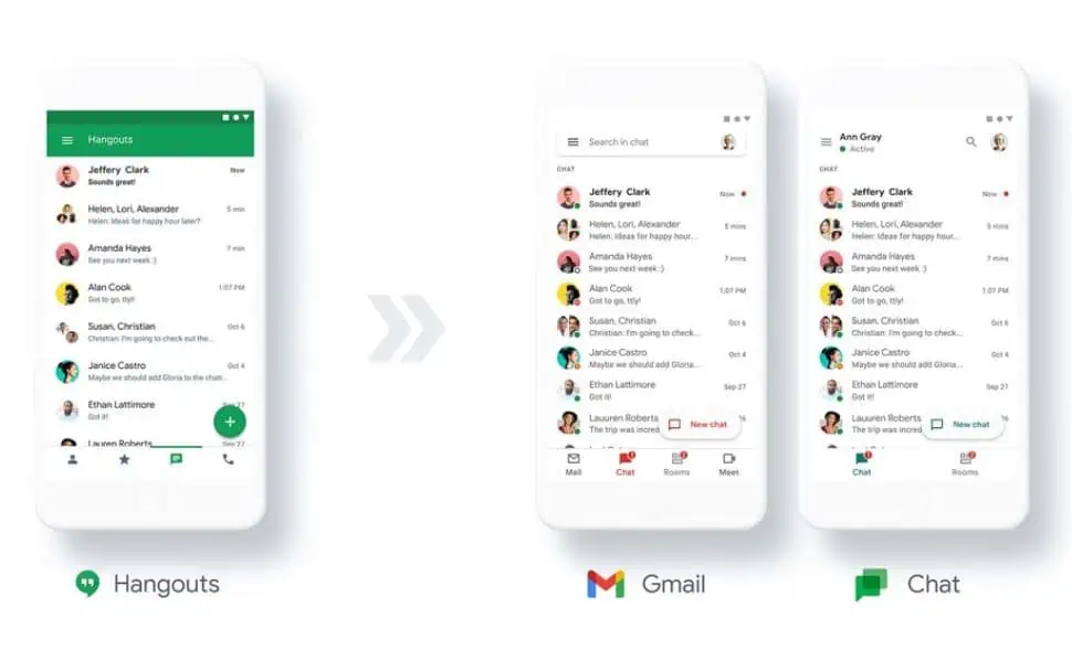 Google Chat will become available as a free service next year