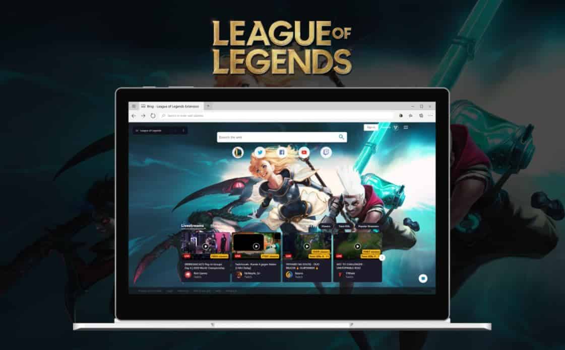 Microsoft Edge League of Legends