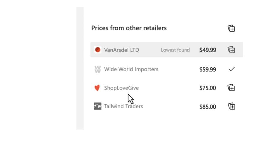 Microsoft Edge web browser gets a new price comparison feature