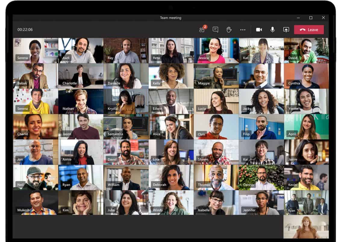 Microsoft will bring Large gallery view and Together Mode for Teams meetings in web browsers