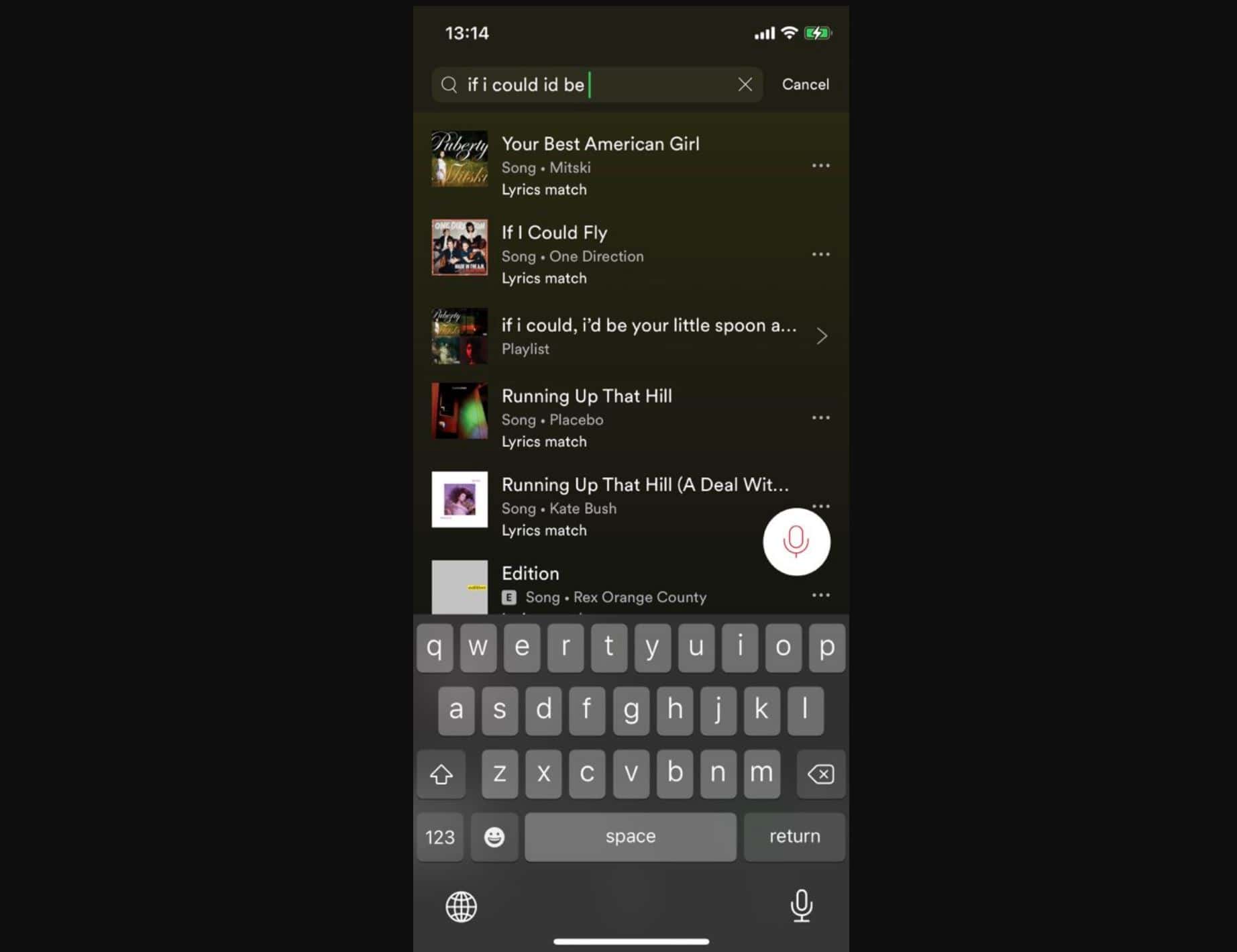 lyrics spotify app