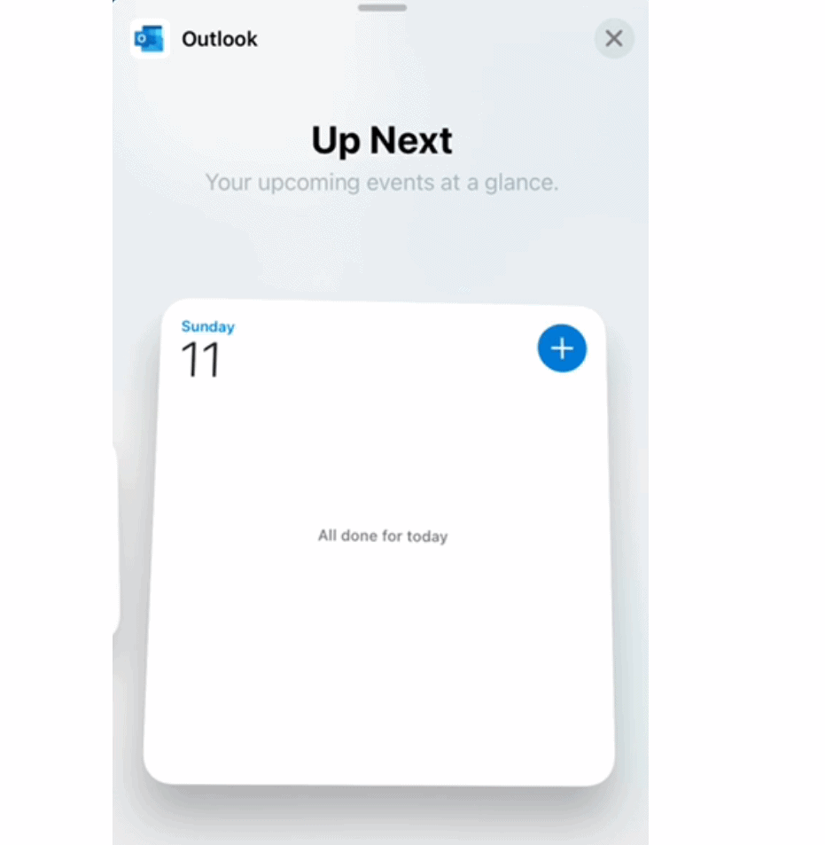 Виджет календаря теперь доступен для Microsoft Outlook для iOS 14