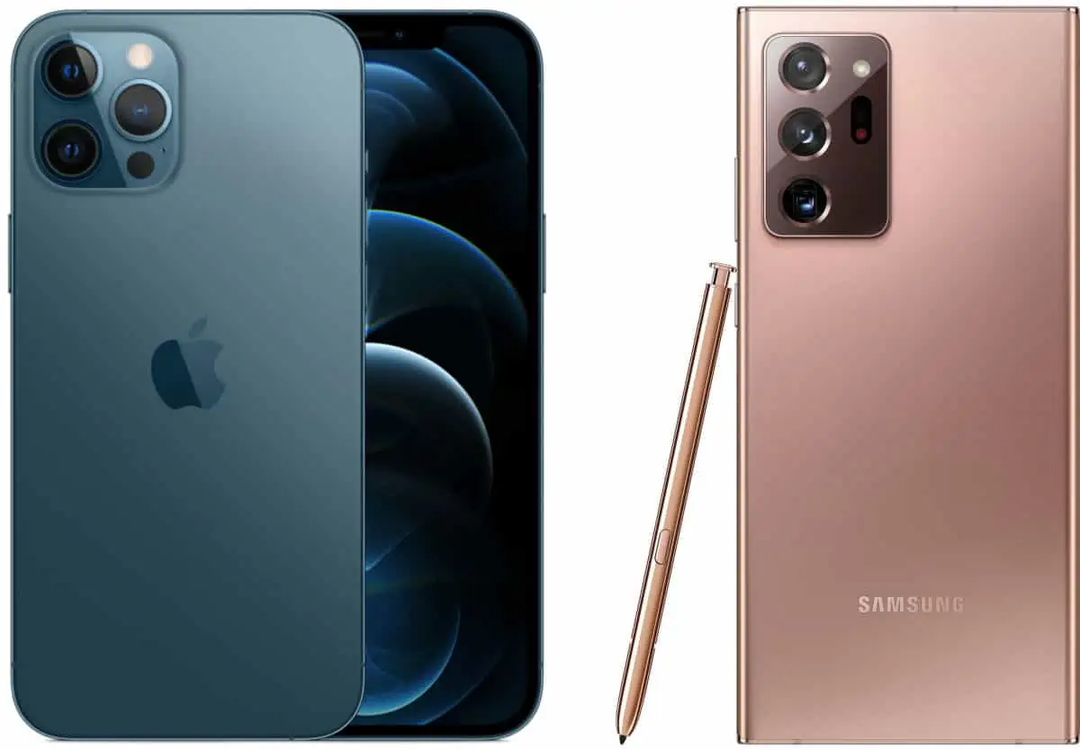 การต่อสู้ของเรือธง: iPhone 12 Pro Max กับ Samsung Galaxy Note 20 Ultra