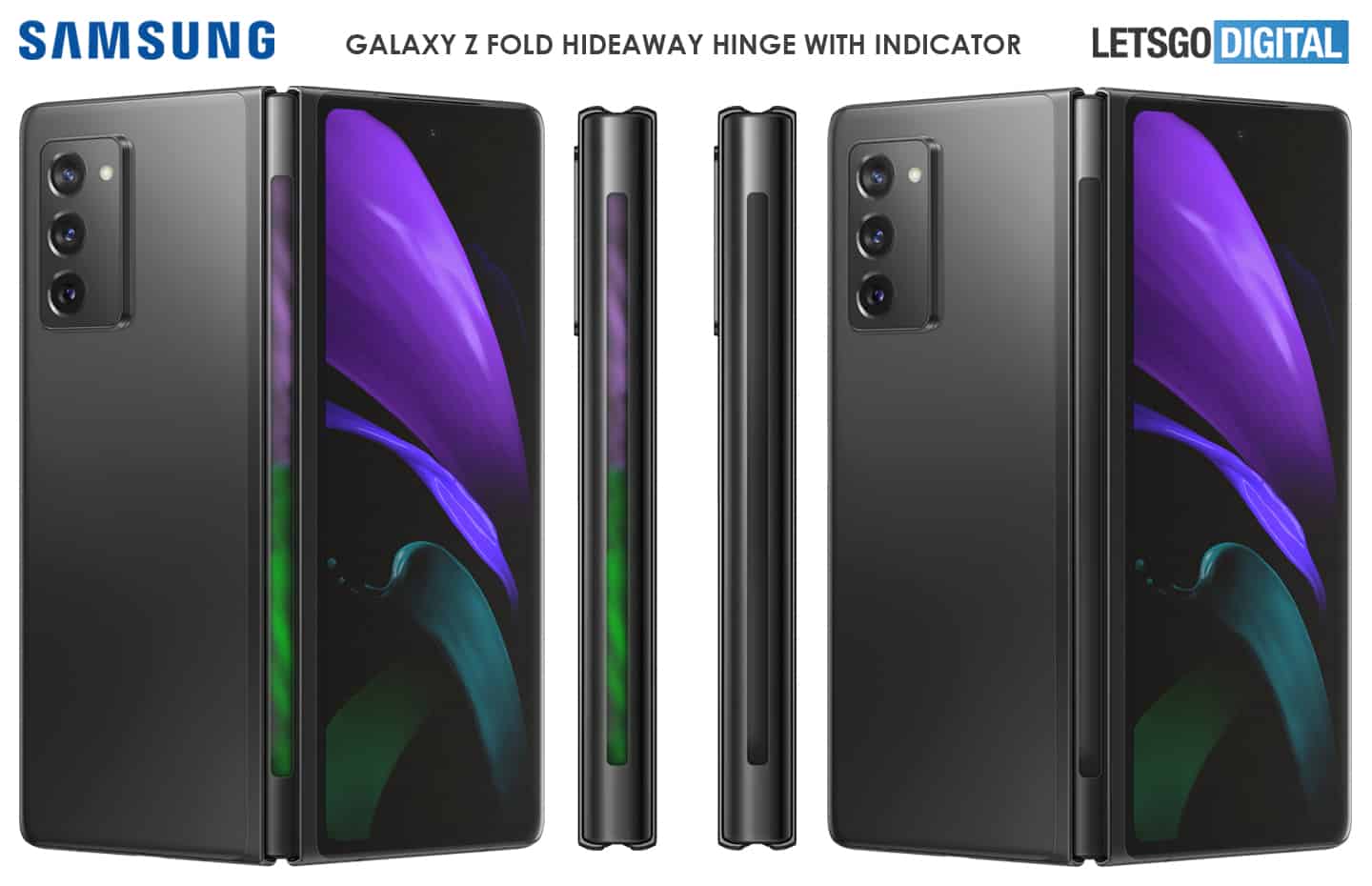 Galaxy Z Fold3 sẽ có bản lề được trang bị đèn LED cực đẹp, ngoài ra có