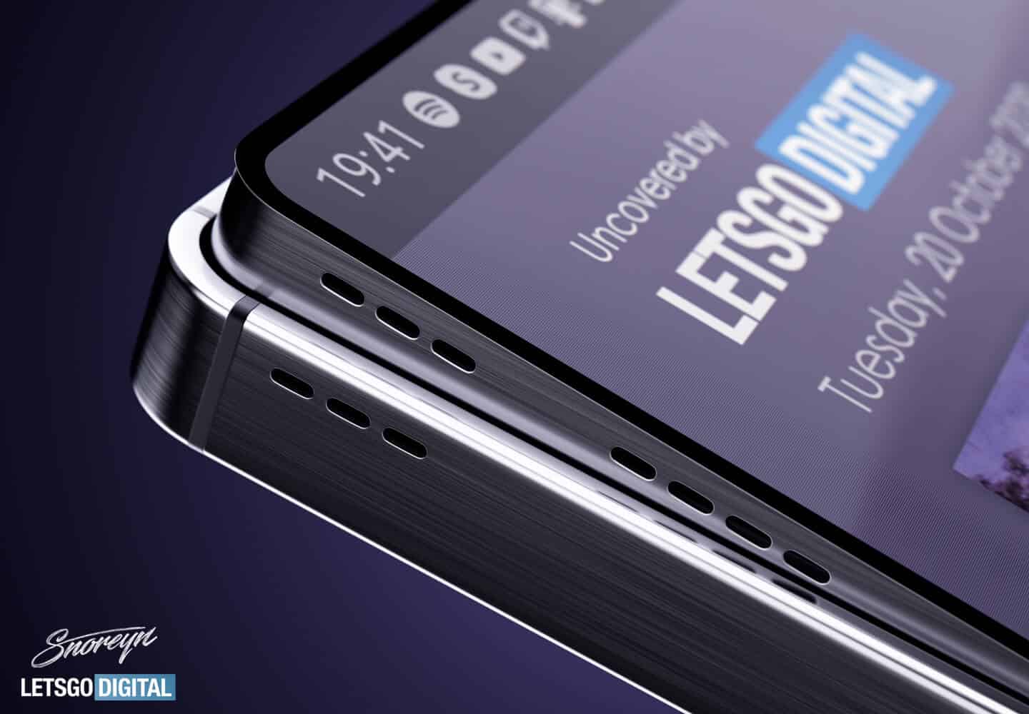 הפטנט חושף עיצוב לטלפון סמסונג גלקסי S עם מסך גמיש וסאונד Pro