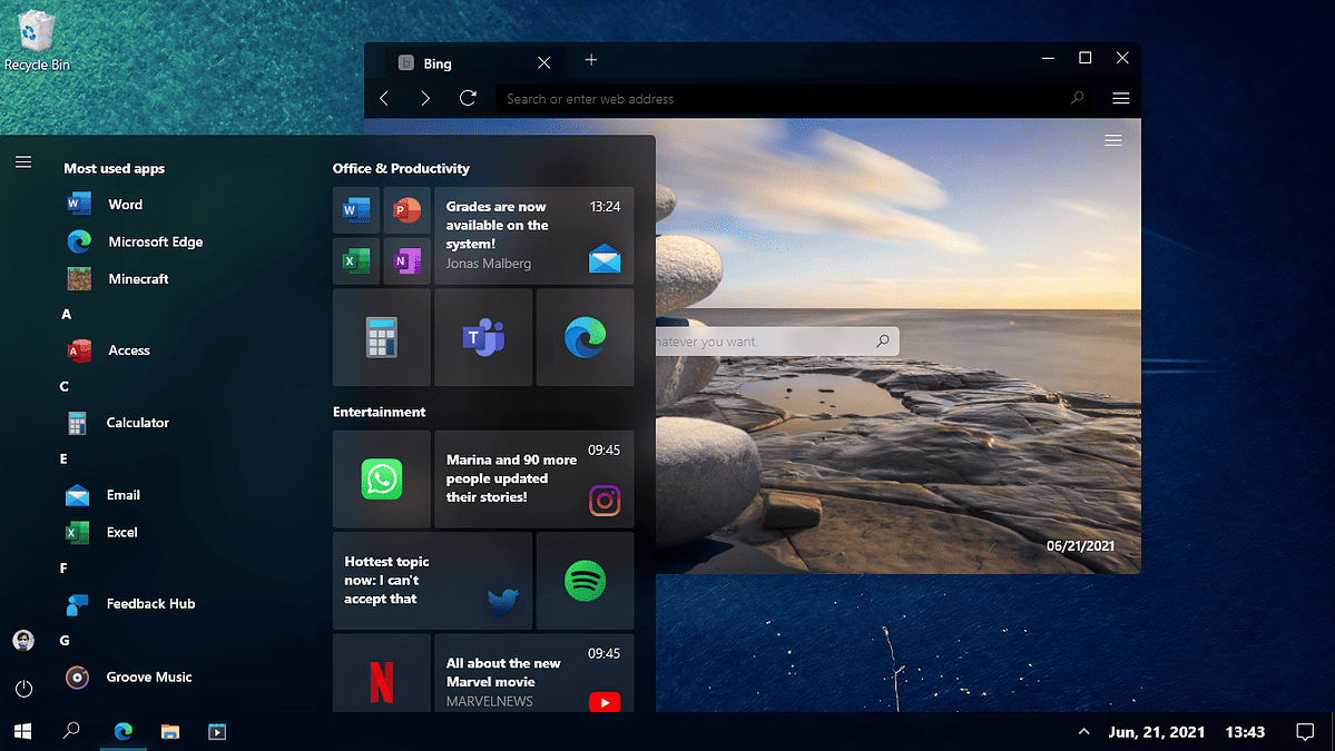 Windows 19 Concept creator shows his vision of Windows 10