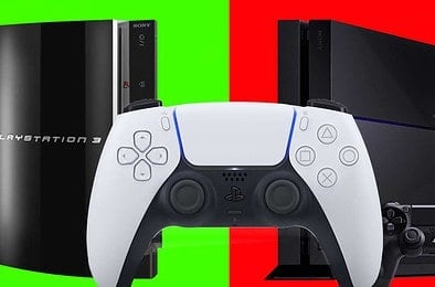 PS5 DualSense controller PlayStation 3 PS3 PlayStation 4 PS4