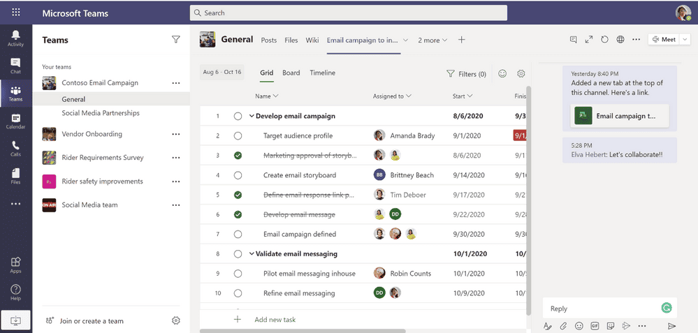 microsoft teams app for task management