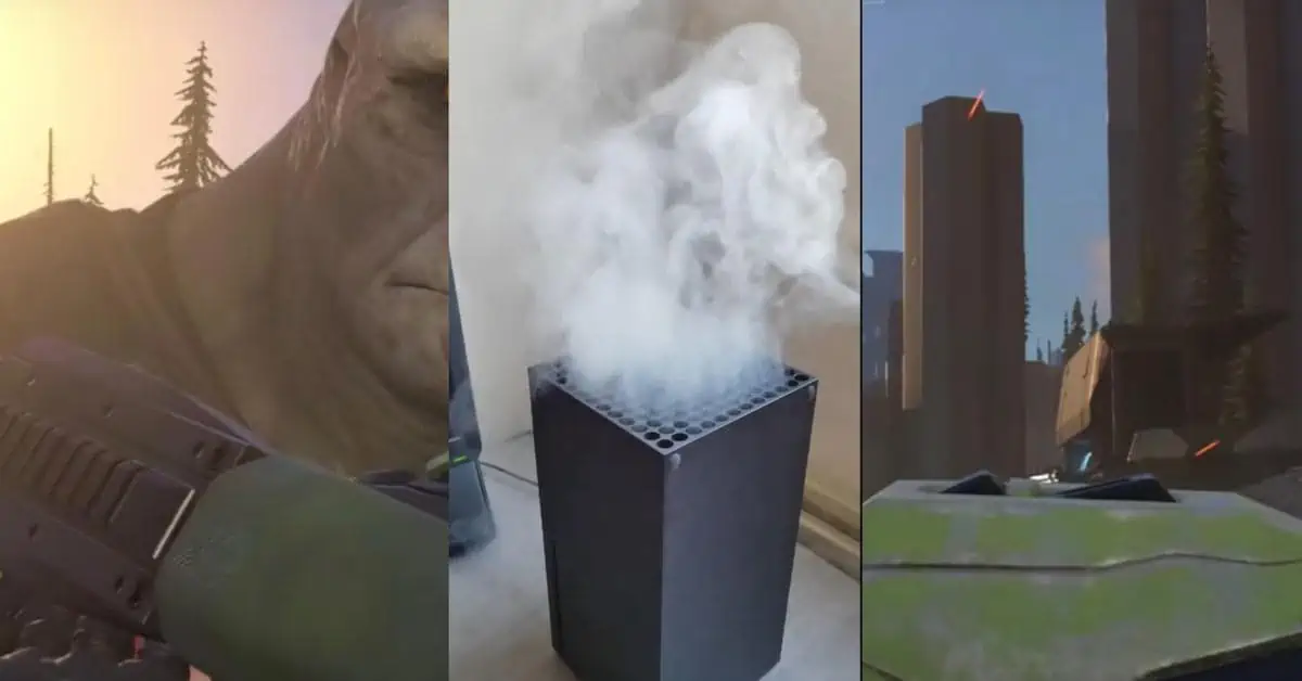 Smoking Xbox Series X overheating