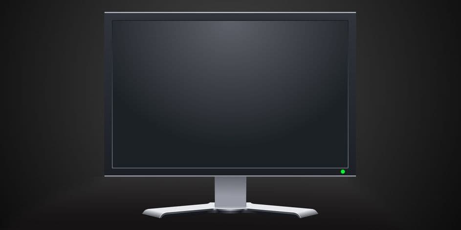 vypnutý monitor