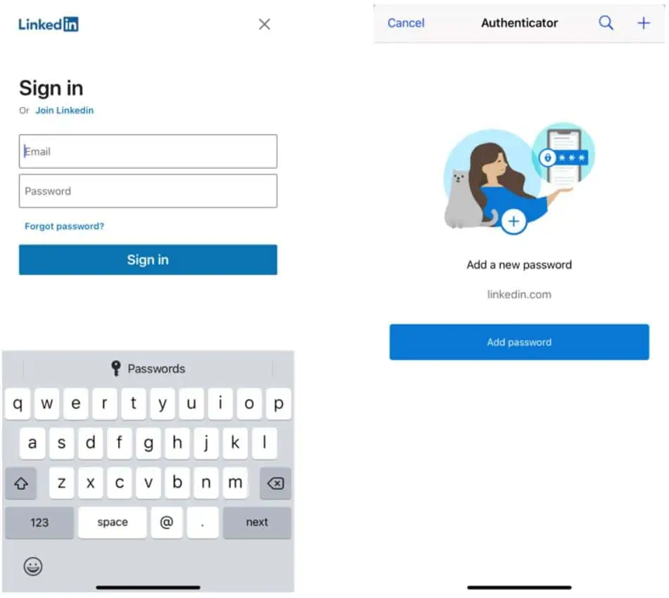 Microsoft Authenticator app