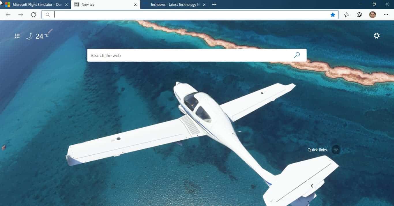 Microsoft-Flight-Simulator-theme-for-Edge