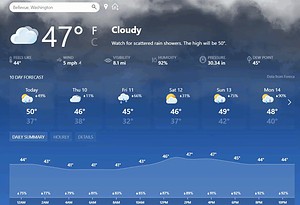 Microsoft now offers an updated MSN Weather experience with accurate ...