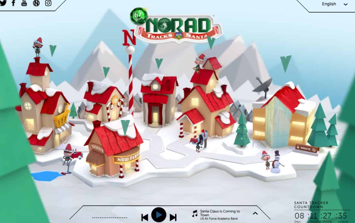 Microsoft NORAD Santa Tracker