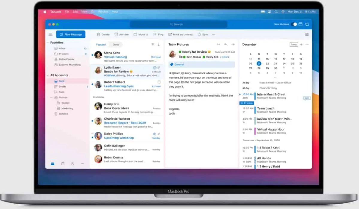 Microsoft Outlook to get new themes on Macs