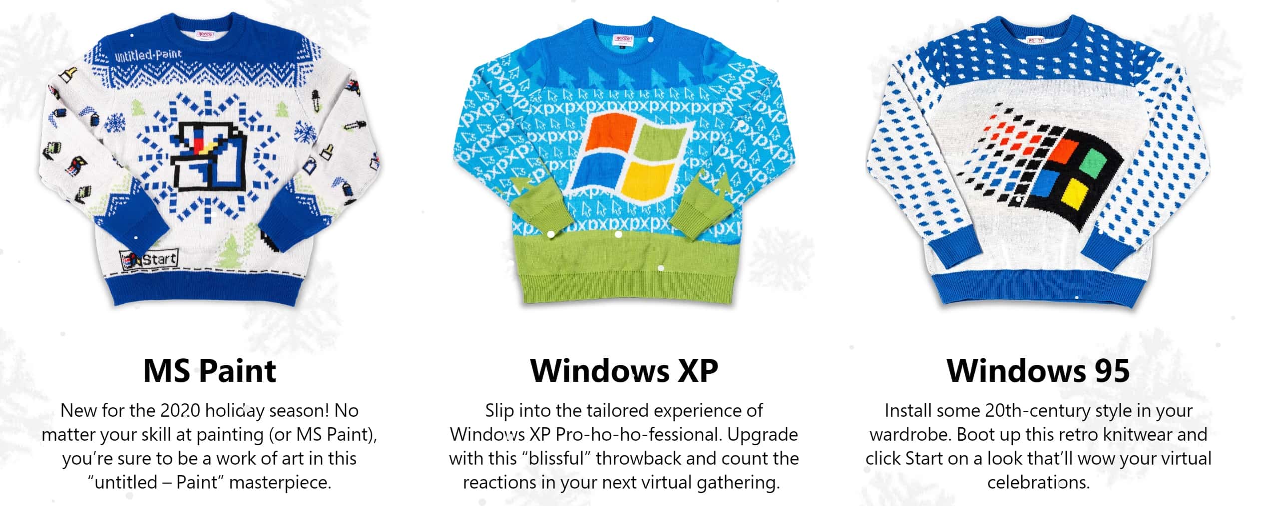 Windows ugly shop christmas sweater