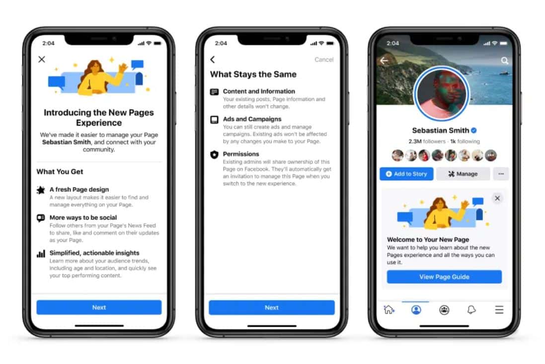 Facebook rolling out the redesigned Facebook Pages experience