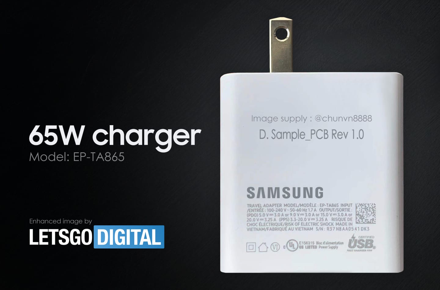 Samsung seems to be quite close to launching its first-ever 65W charger