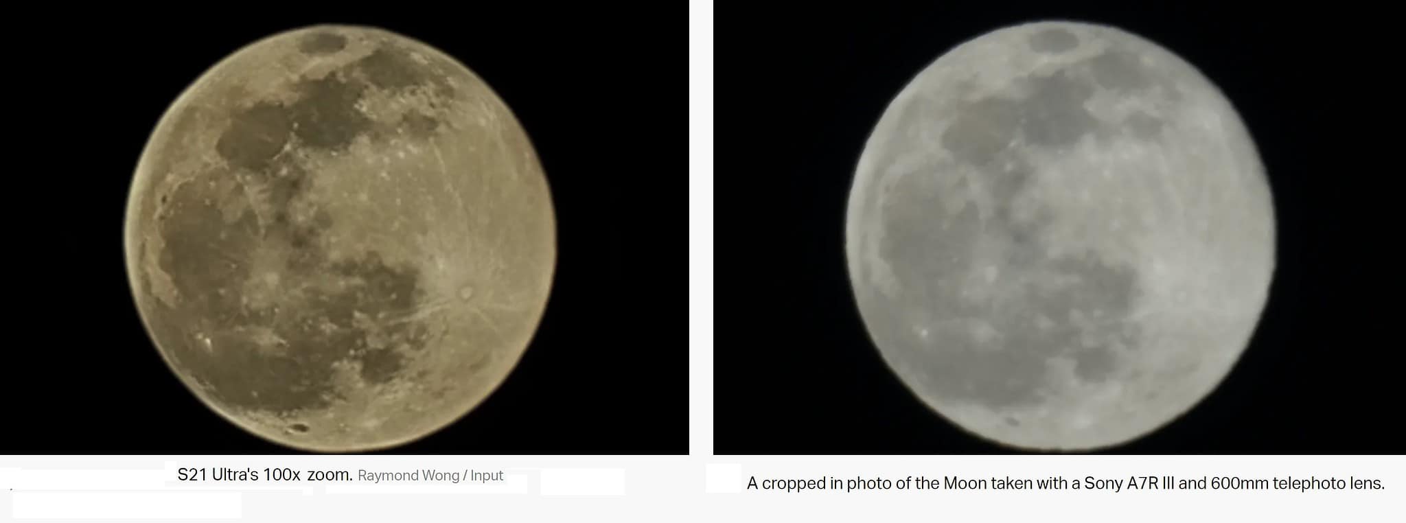 Fake Samsung Galaxy S21 Ultra moon shots debunked - MSPoweruser