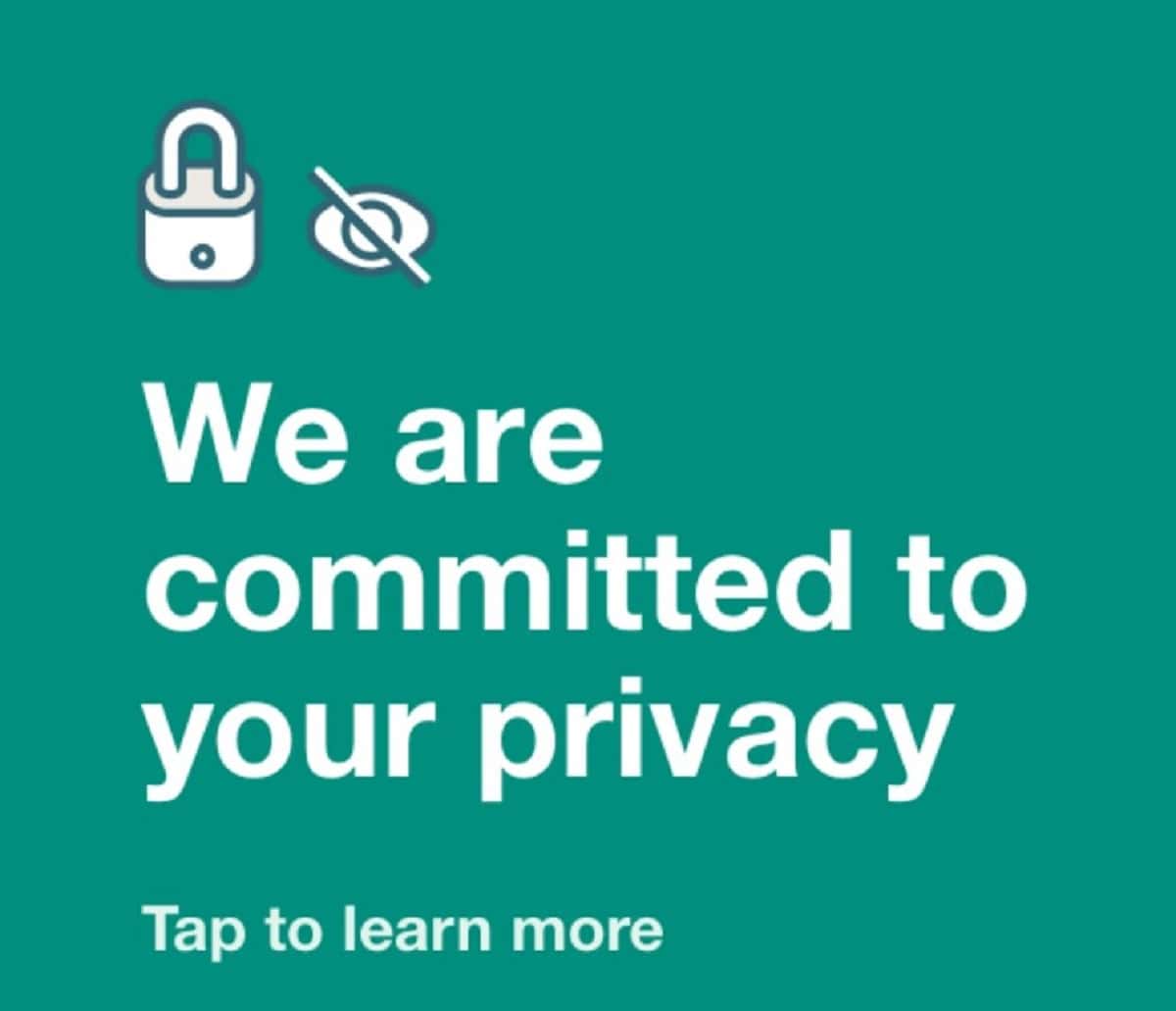 whatsapp privacy header