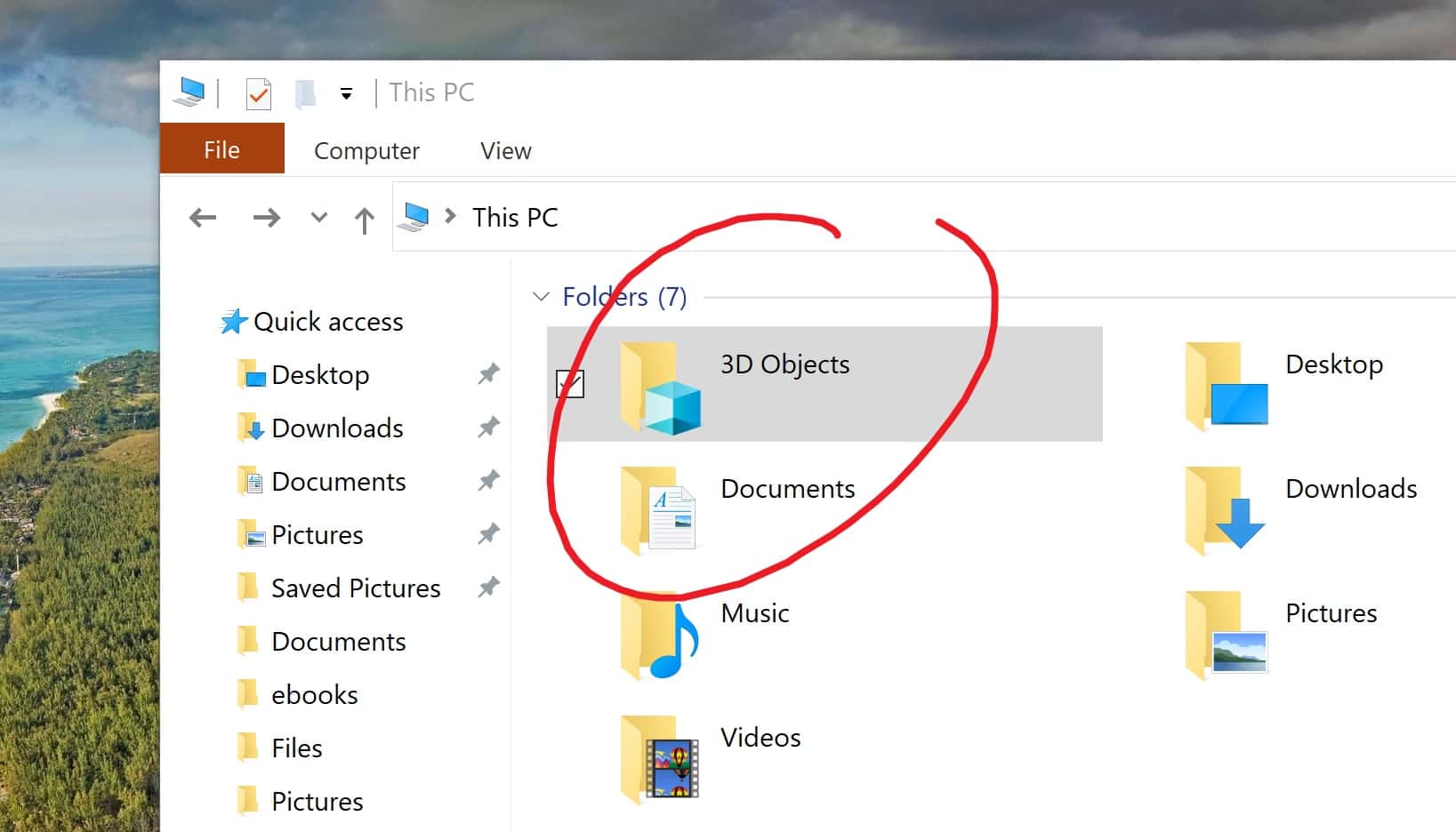 Where is 3D Objects in Windows 10?