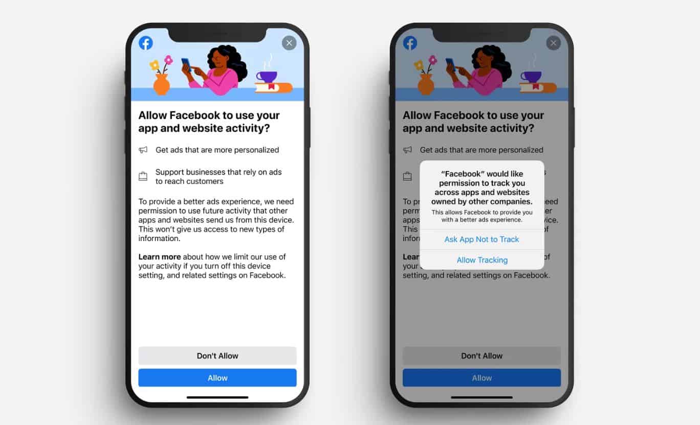 Facebook and Instagram users on iOS will receive a notification explaining the benefits of personalized ads