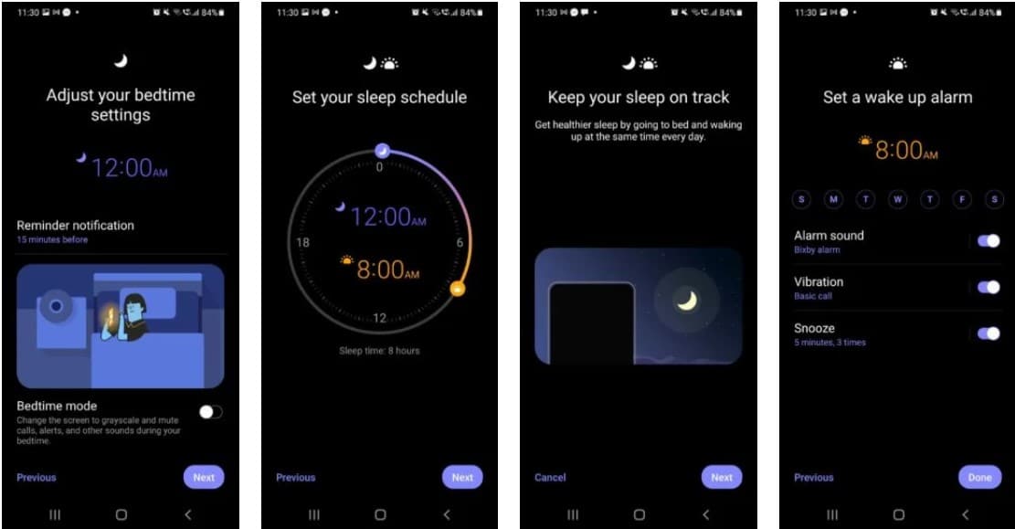 Samsung Clock app gets Bedtime mode to help you sleep better - MSPoweruser