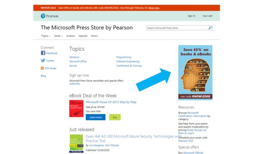 Limited time offer: Save 45% on Microsoft Press books and eBooks