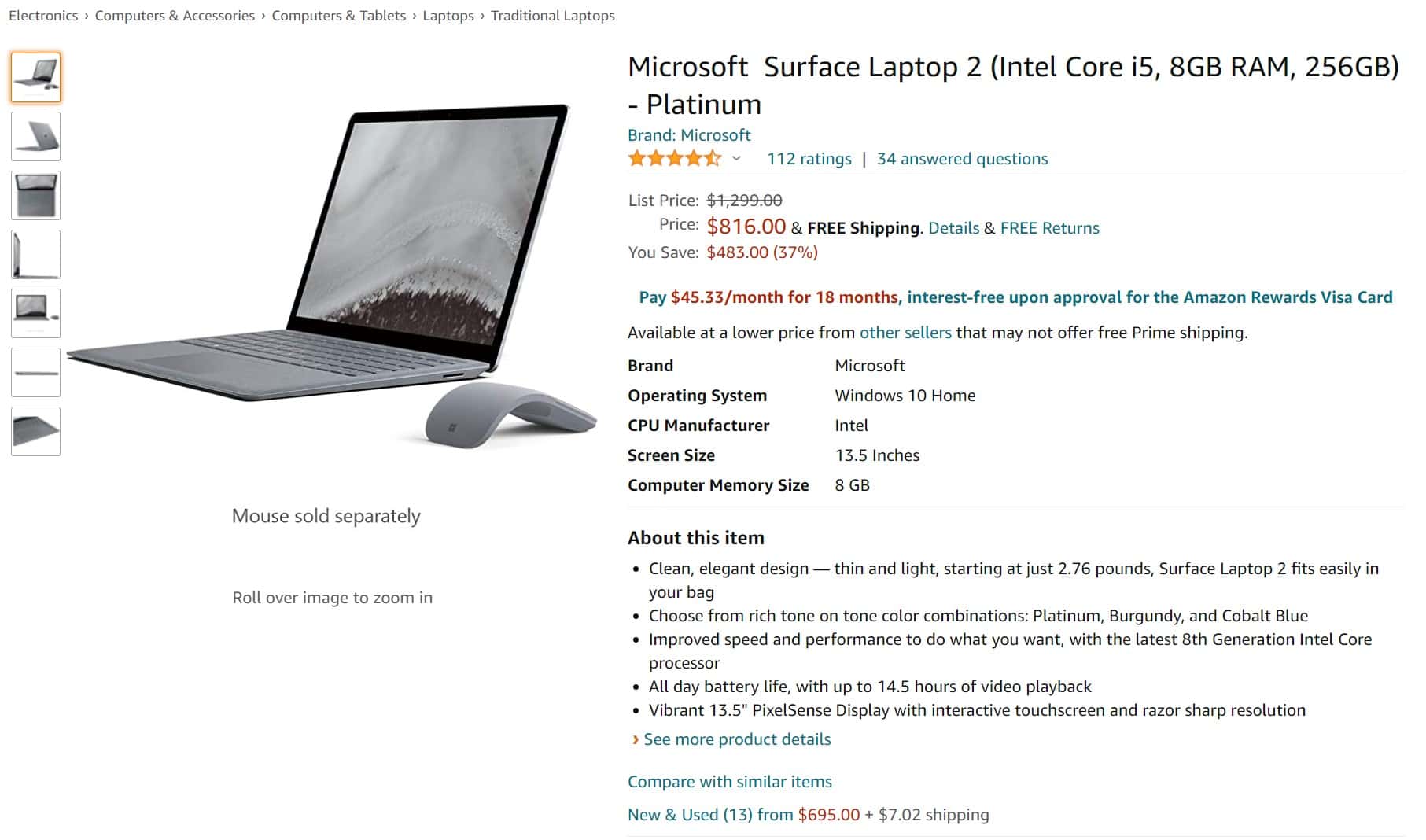 Deal Alert Save 4 On Microsoft Surface Laptop 2 Mspoweruser