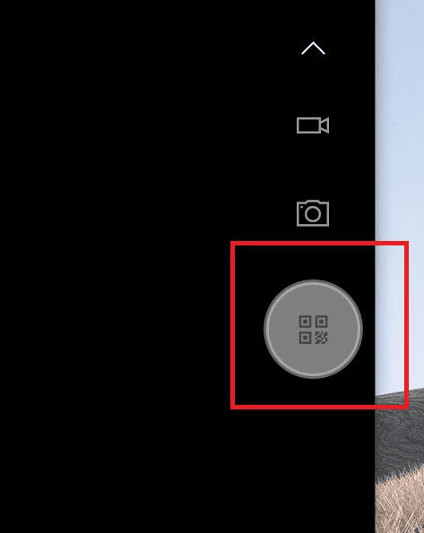 Descoberta do uso do QR Code no aplicativo Windows Camera