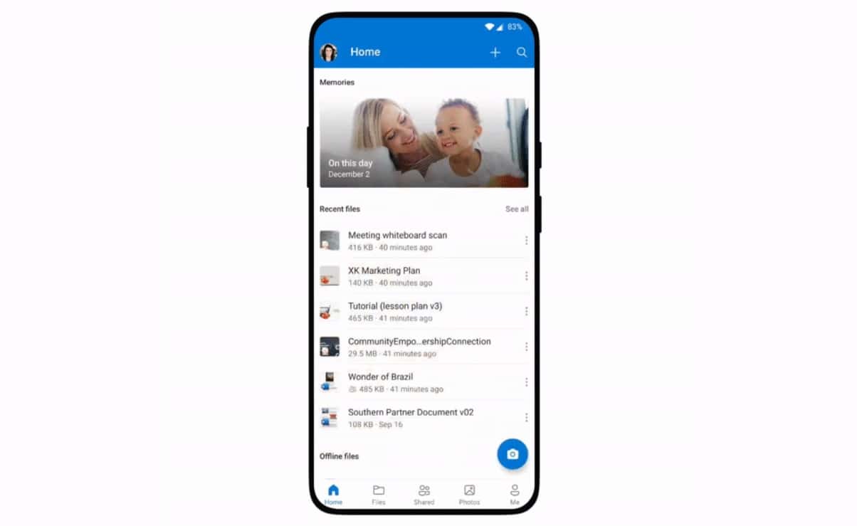 Microsoft OneDrive för Android-uppdatering