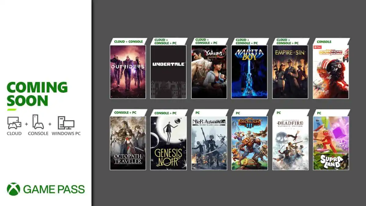 Xbox Game Pass получит 12 новых игр в течение марта